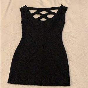Mini black dress